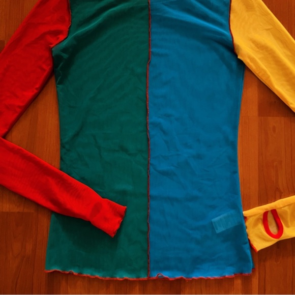 Current Mood Colorblock Sheer Longsleeve - Picture 4 of 5